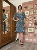 Robe fleurie fluide boutonnée – T.38/40 - Vintage années 80/90