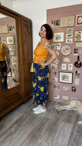 Pantalon fluide « Mandarine » – T.42/44-  Vintage années 80/90
