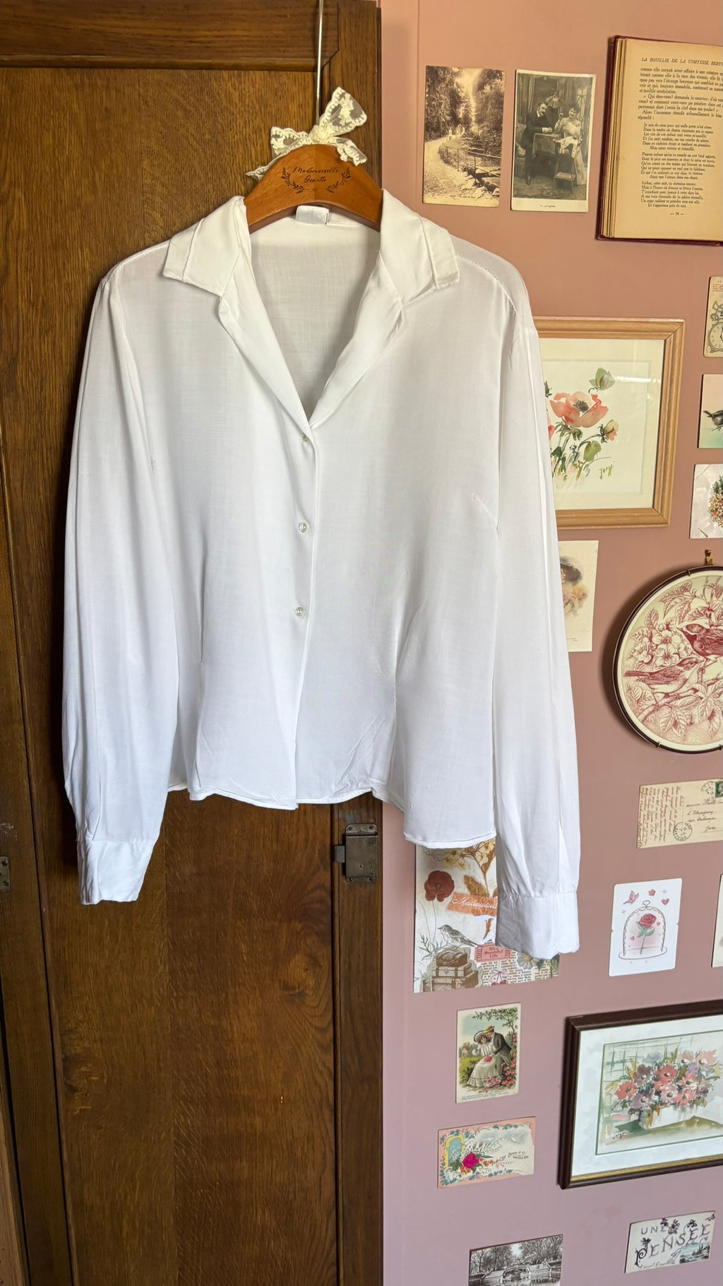 Chemise blanche Josselyne – T.38/40 - Vintage années 90