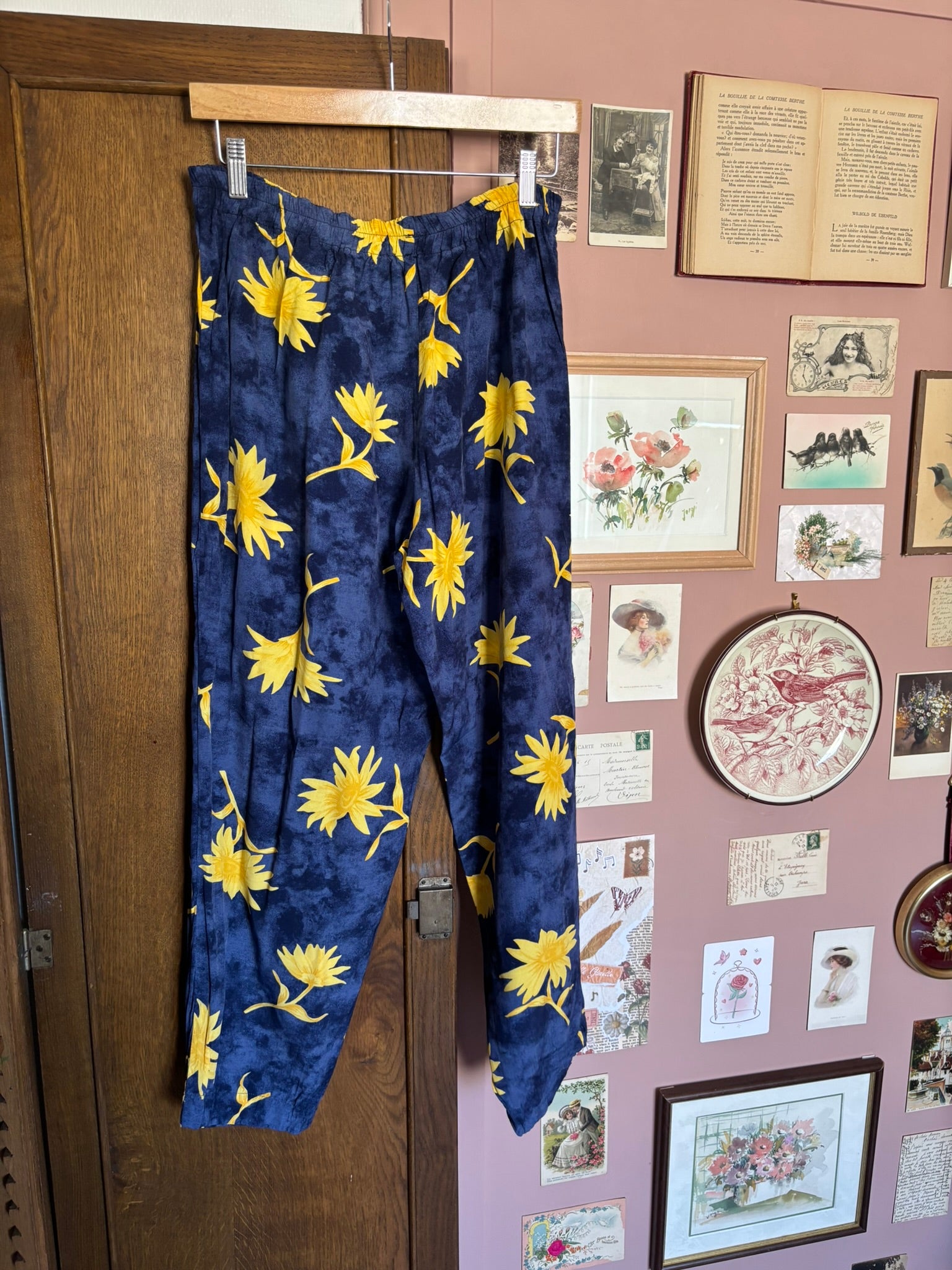 Pantalon fluide « Mandarine » – T.42/44-  Vintage années 80/90