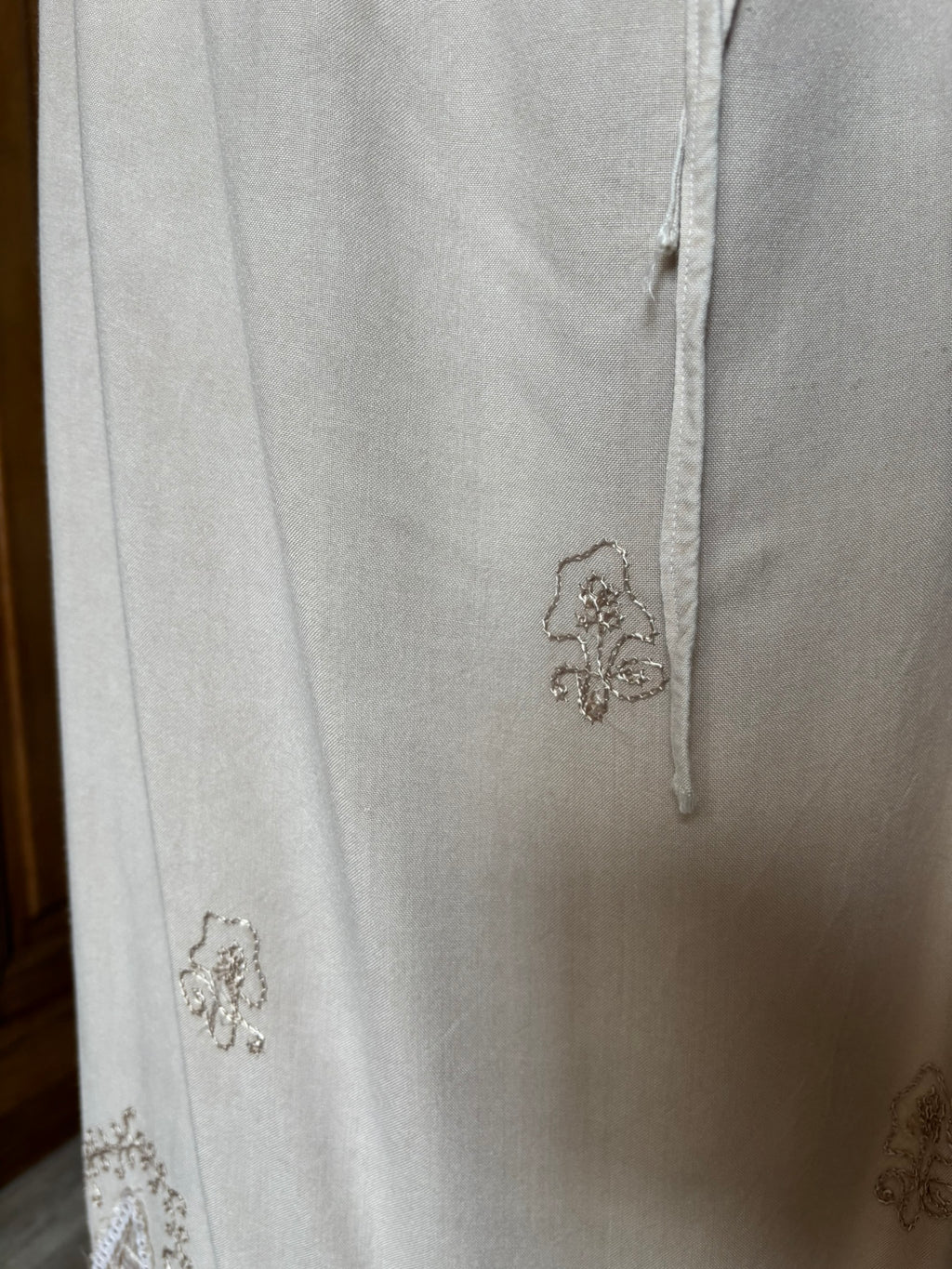 Jupe fluide bohème brodée – T.44/46 – Vintage années 2000
