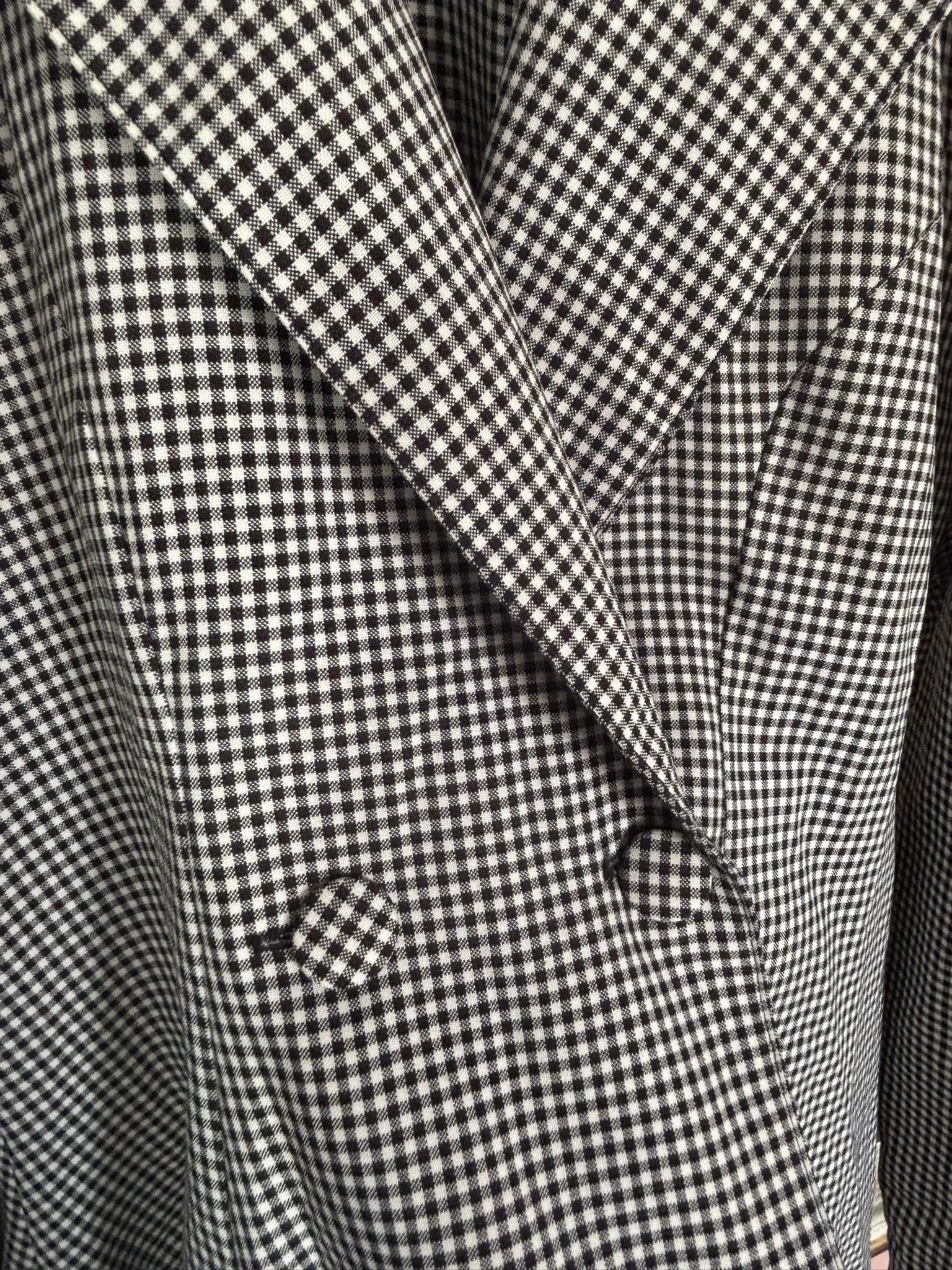 Veste vichy asymétrique – Fiorella di Verdi – T.38 – Vintage années 90