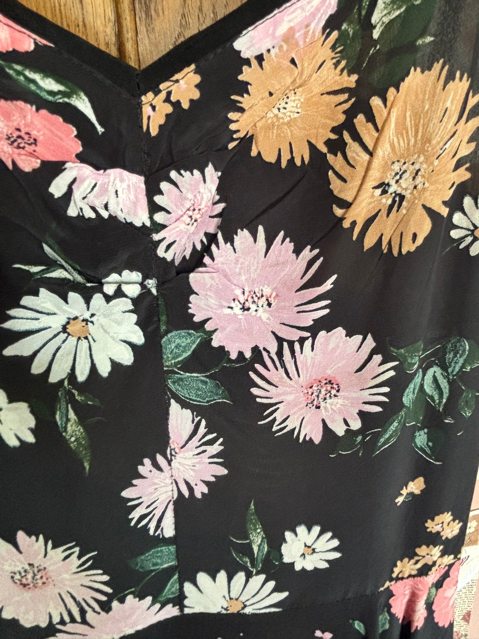 Robe fleurie en viscose – Pronostic – T.34/36 – Vintage années 80/90