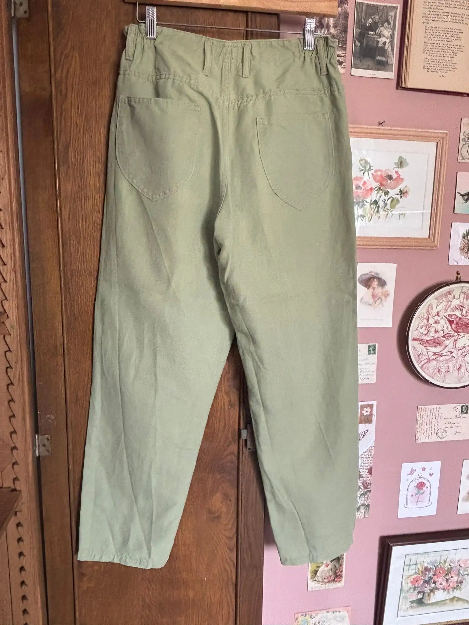 Pantalon kaki effet lin – Starway – T.38/40 – Vintage années 90/2000