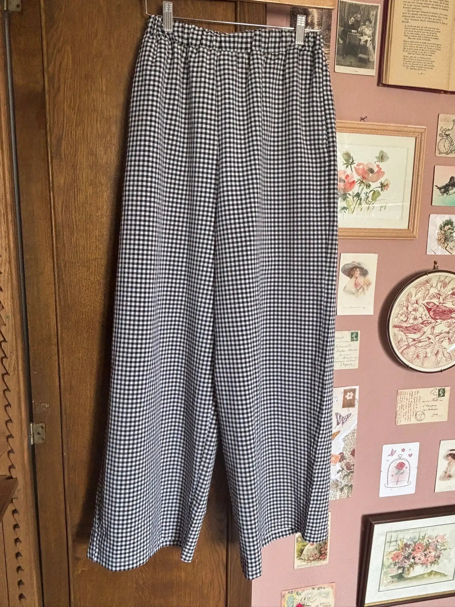 Pantalon large vichy – Misslook – Du 38 au 42 – Vintage années 90/2000