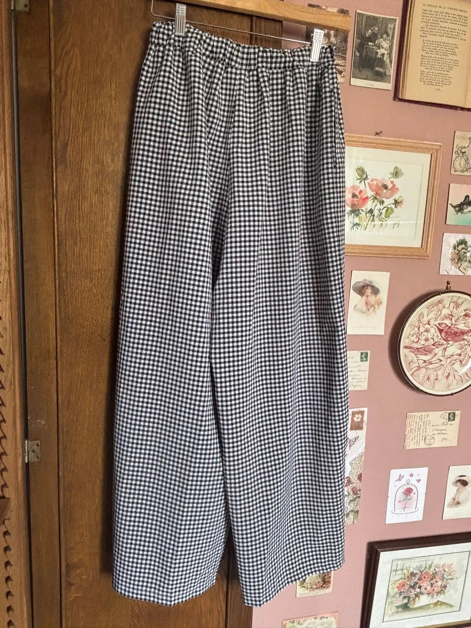 Pantalon large vichy – Misslook – Du 38 au 42 – Vintage années 90/2000