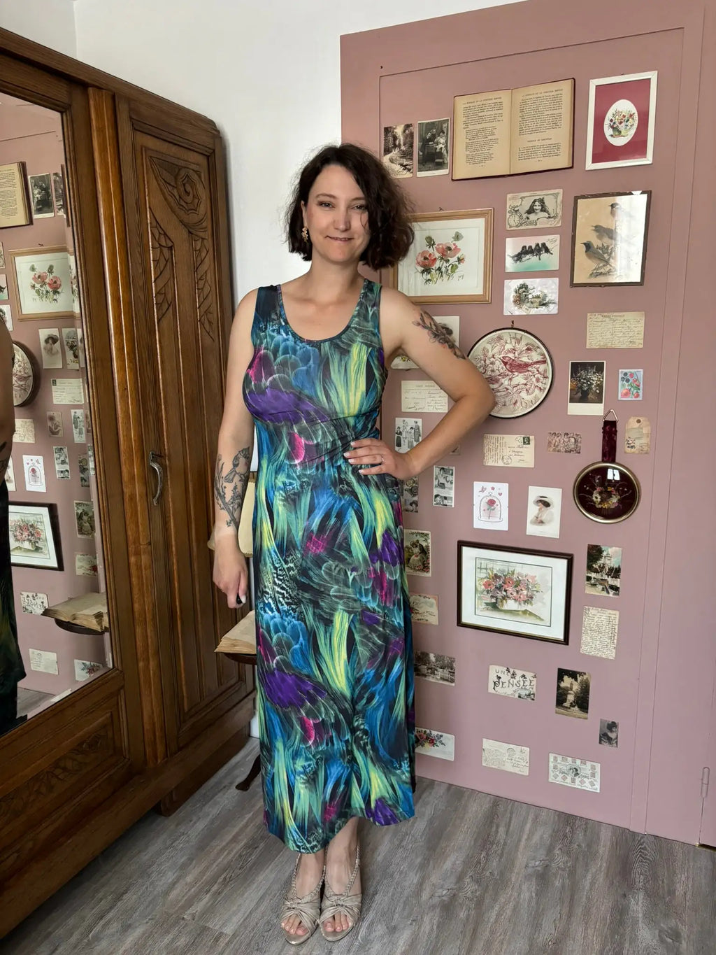 Robe dos nu jungle – T.36/38 - Vintage - Années 2000