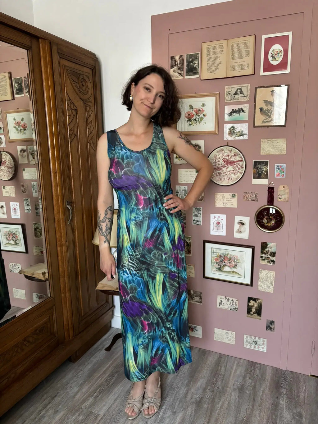 Robe dos nu jungle – T.36/38 - Vintage - Années 2000