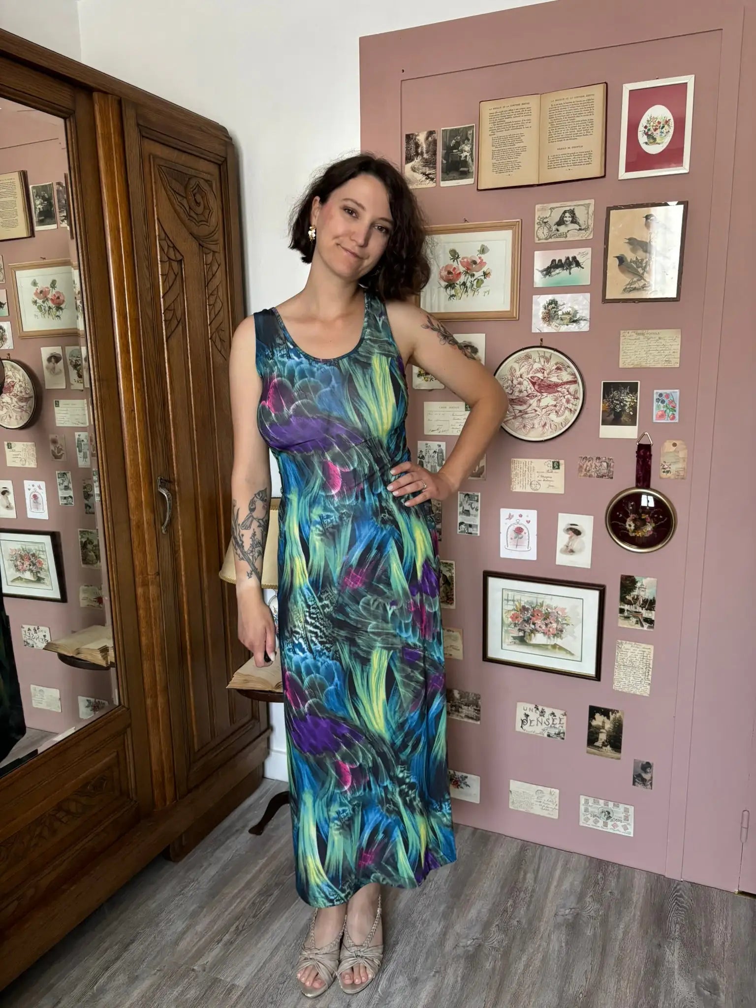Robe dos nu jungle – T.36/38 - Vintage - Années 2000