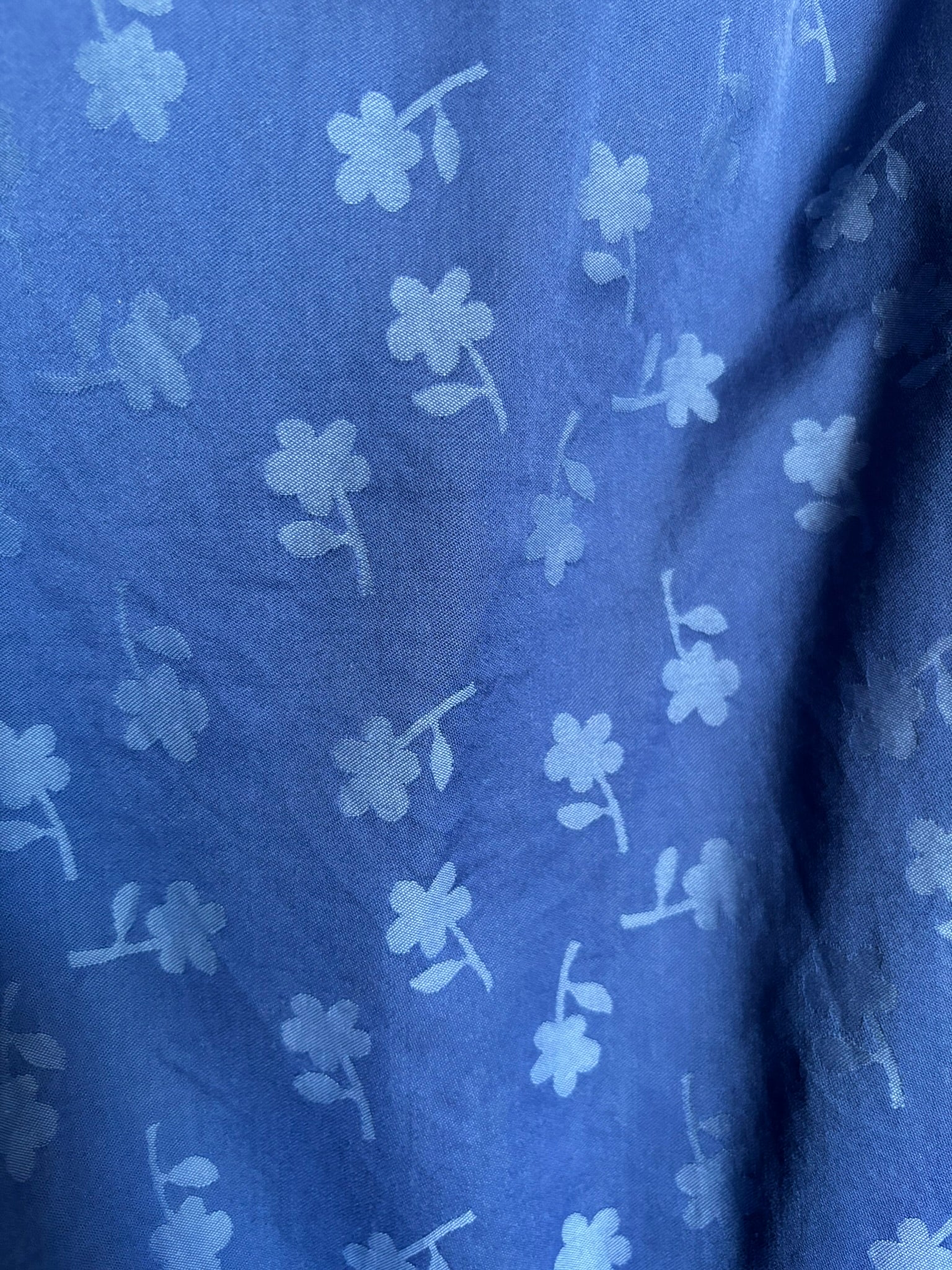 Jupe longue portefeuille Kenzo Jungle bleue – T.38 – Vintage années 80