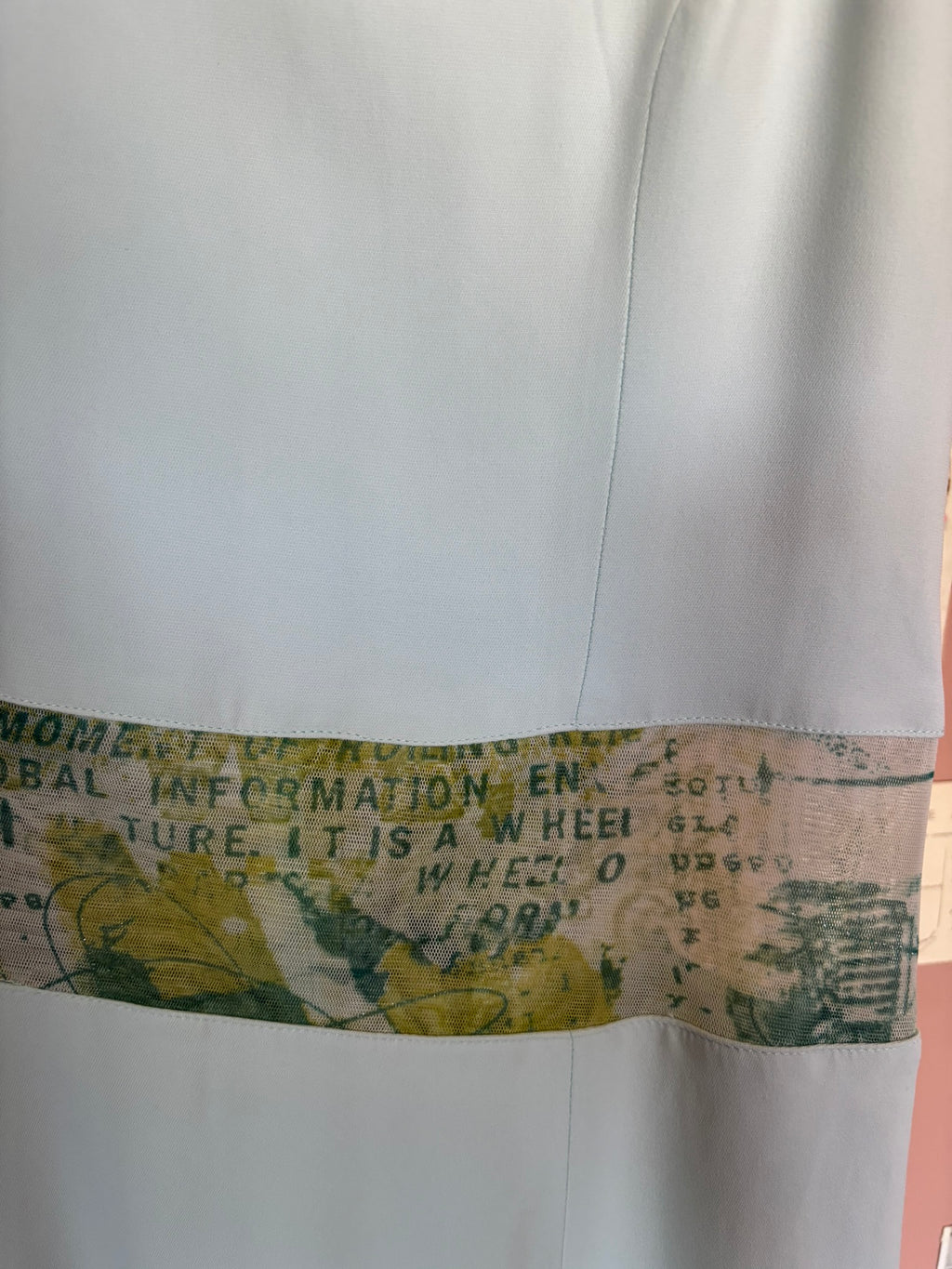 Robe ajustée bleu ciel – T.34 – Vintage années 2000