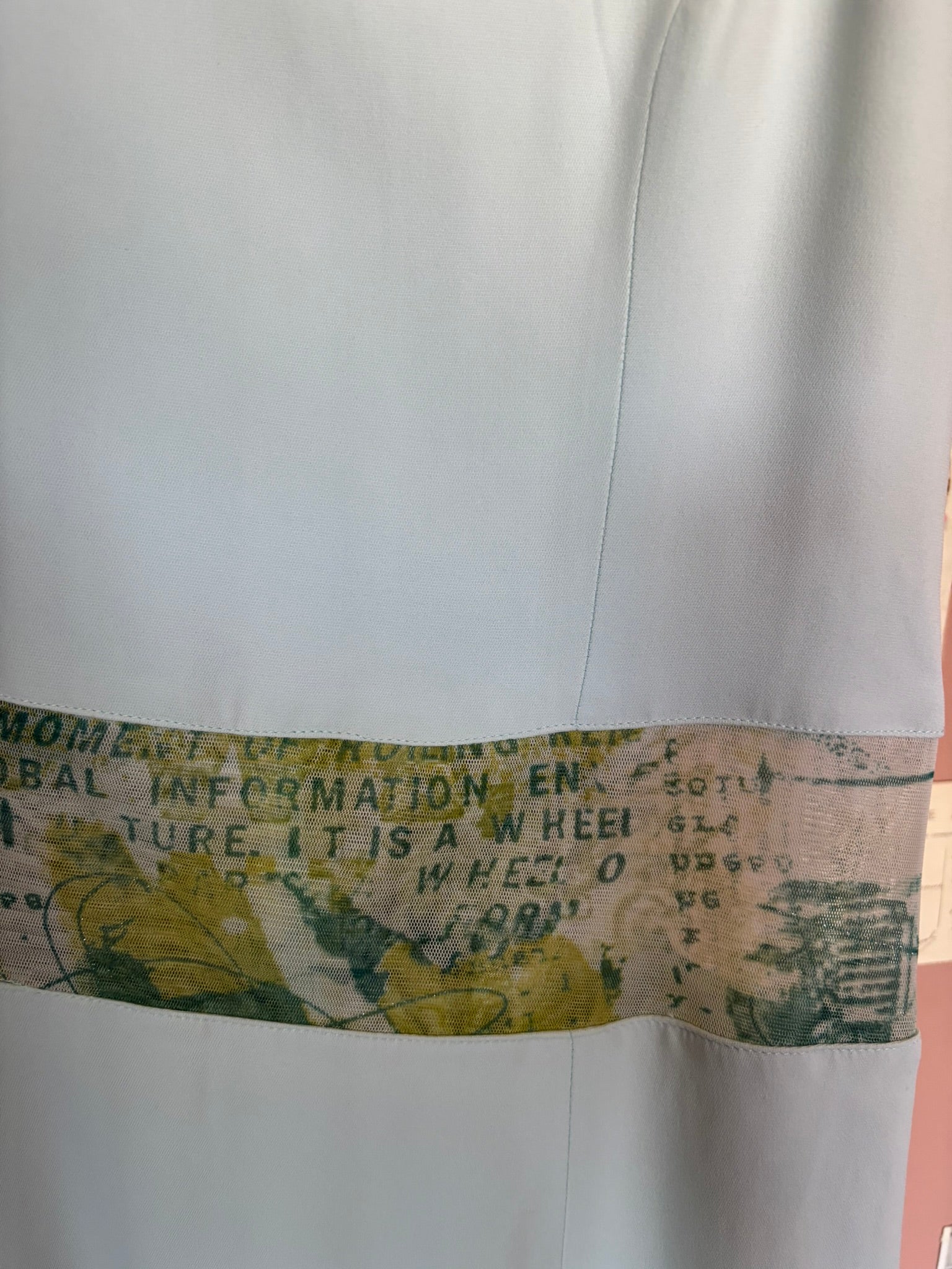 Robe ajustée bleu ciel – T.34 – Vintage années 2000