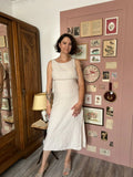 Robe longue en lin beige – GAP – T. 36 – Vintage années 90/2000