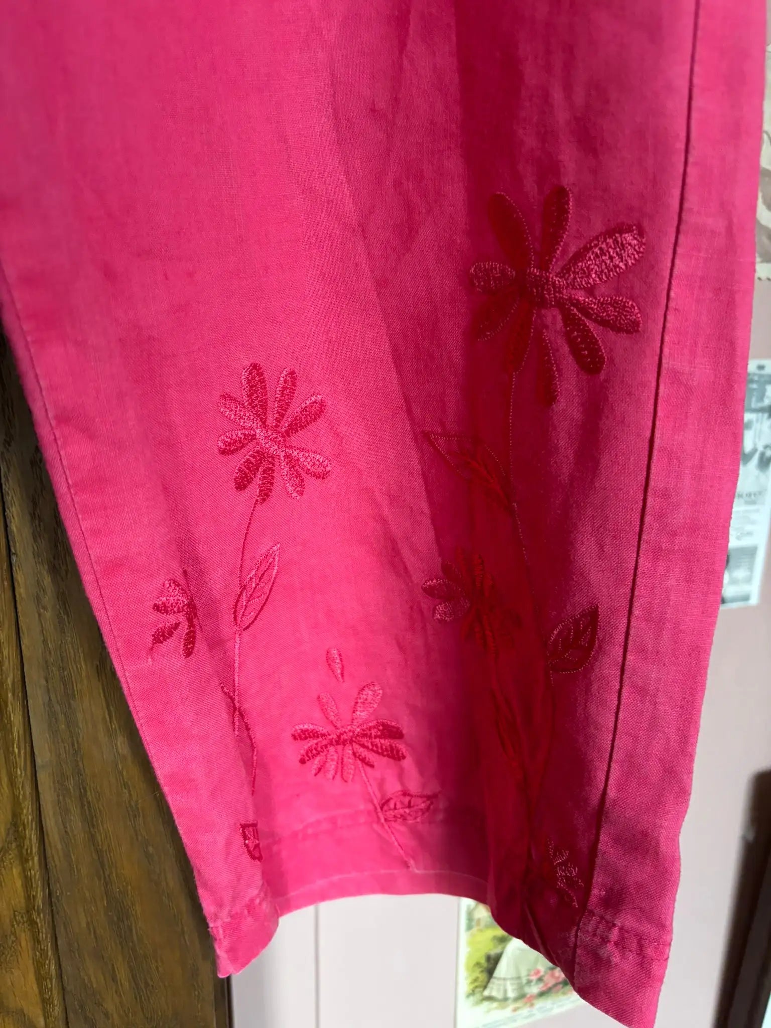 Ensemble vintage fuchsia brodé MBB Collection – T.34/36 - Années 90/2000