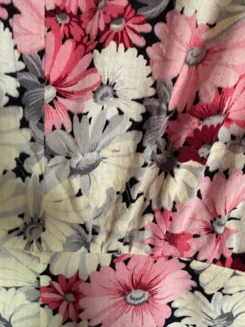 Robe longue fleurie cousue main - T.36 - Vintage - Années 70/80