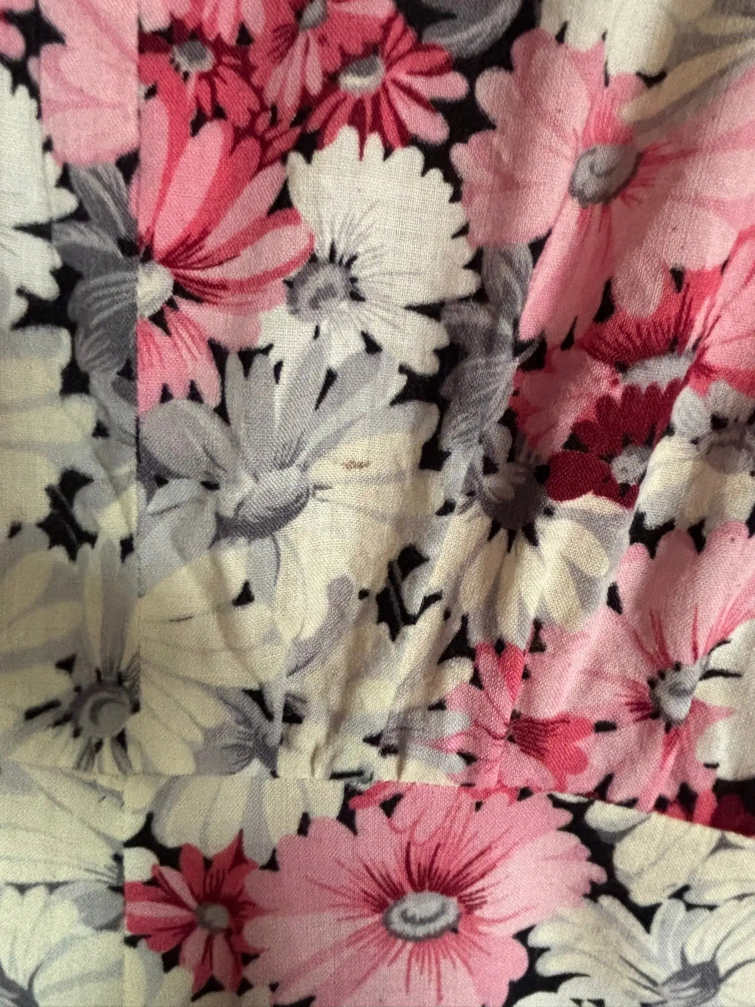 Robe longue fleurie cousue main - T.36 - Vintage - Années 70/80