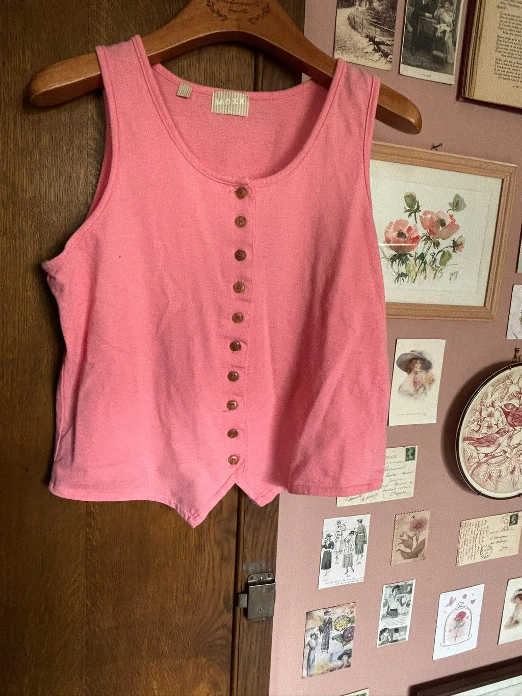 Débardeur rose bonbon MEXX – T. 36/38 – Vintage années 2000