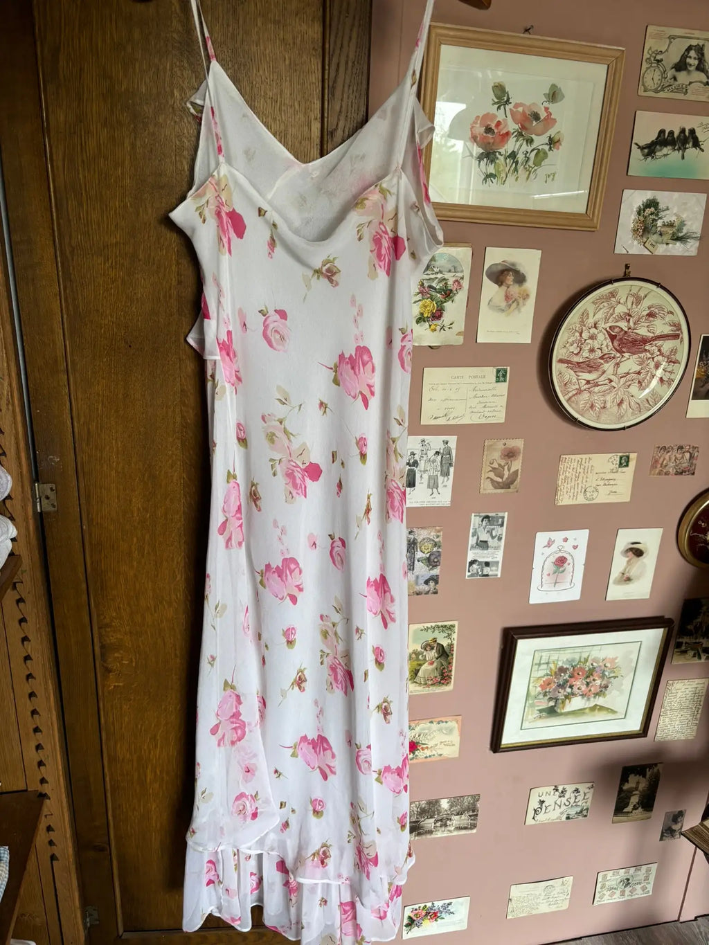 Robe longue fleurie à volants – L'Avion – T. 40/42 – Vintage années 90/2000