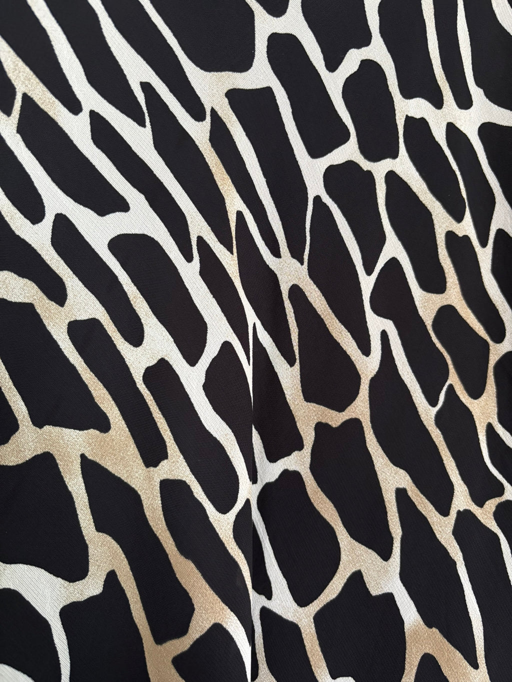 Jupe midi à motif animalier – T. 38/40 – Années 2000