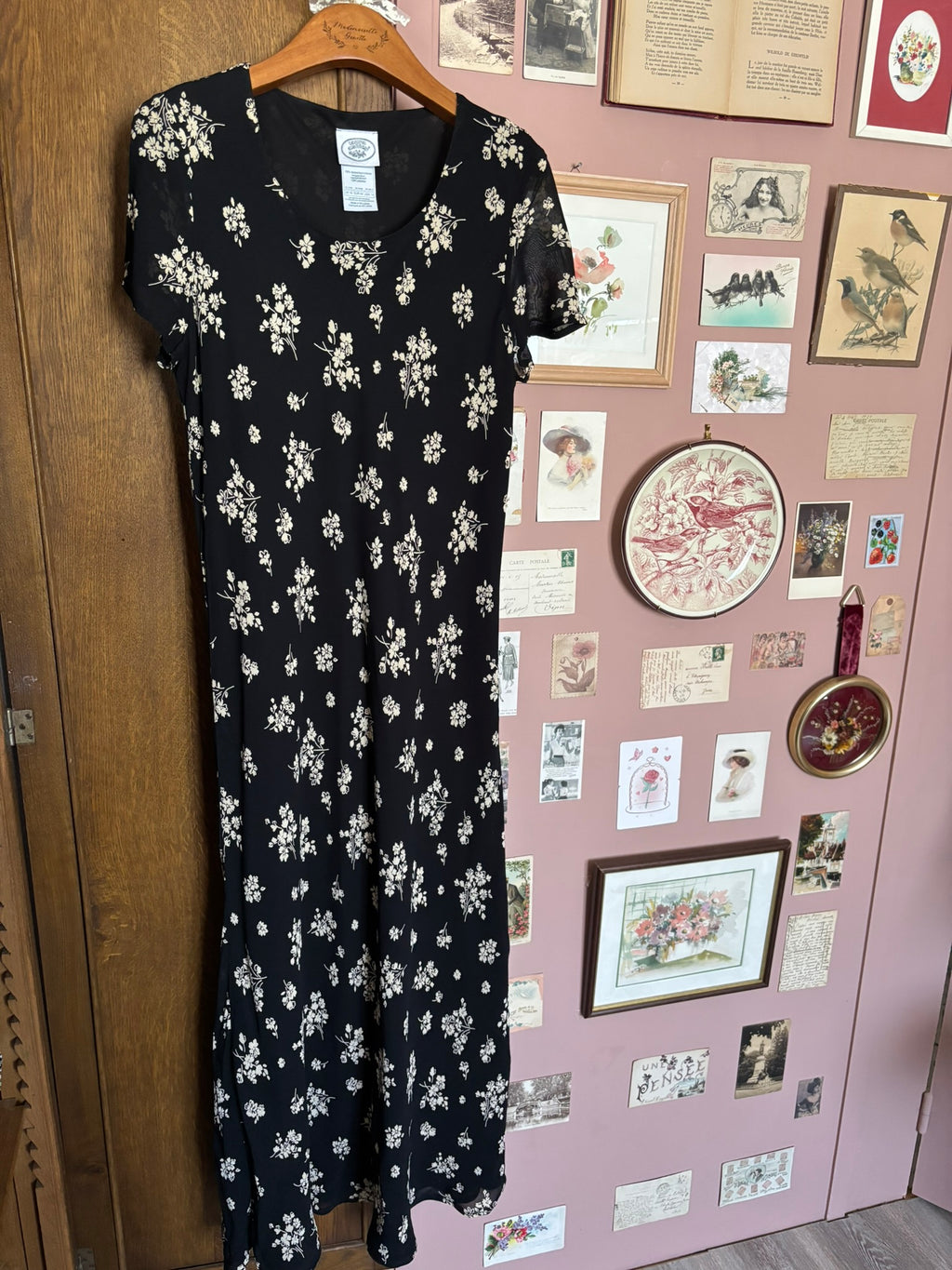Robe longue fleurie – T.36/38 – Laura Ashley – Années 90/2000