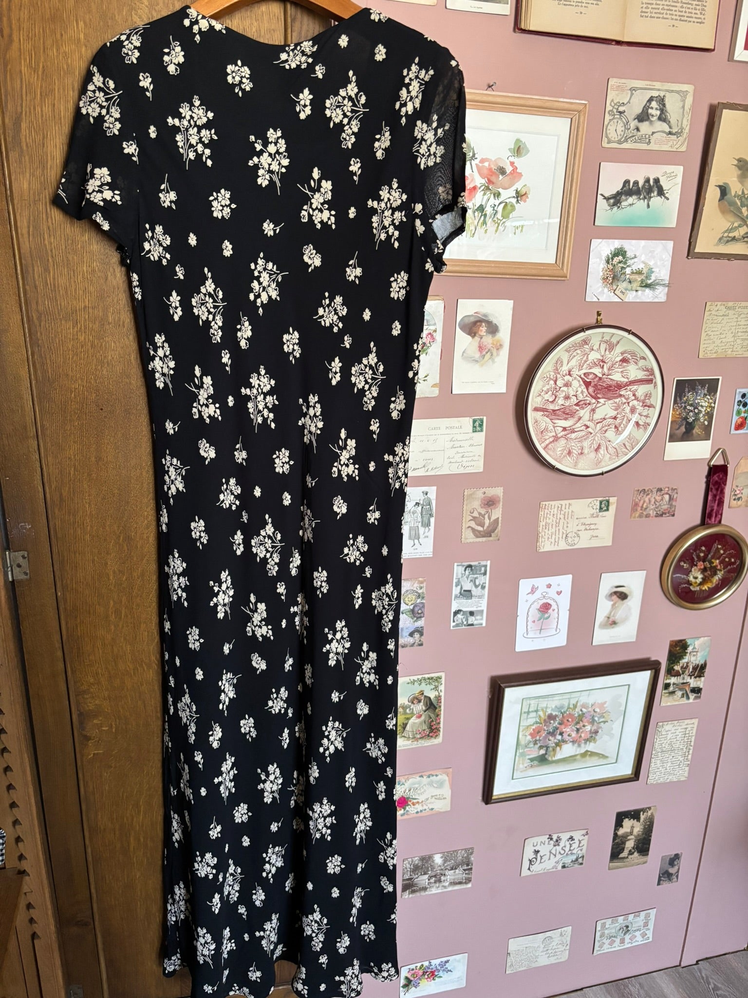 Robe longue fleurie – T.36/38 – Laura Ashley – Années 90/2000