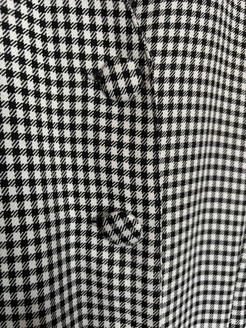 Veste vichy vintage noir & blanc – T.44/46 - Années 80/90