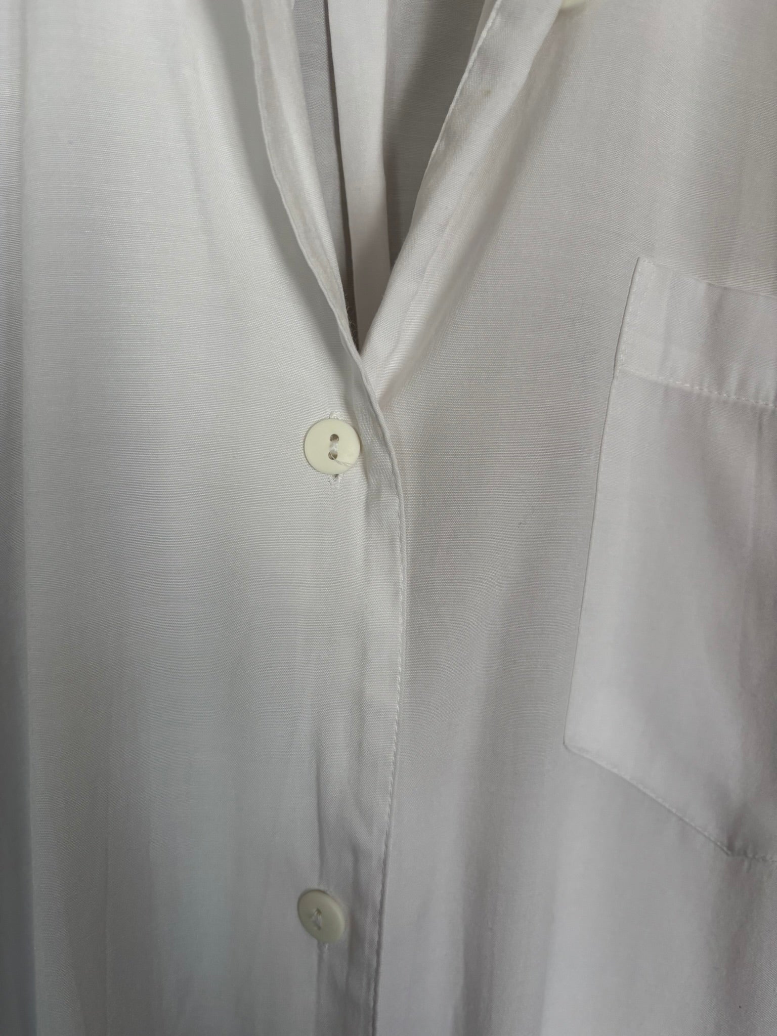 Chemisier blanc oversize Naf Naf – T.44/46 – Années 90/2000