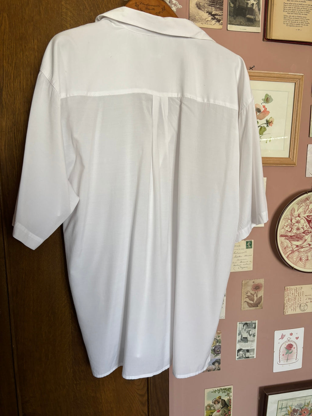 Chemisier blanc oversize Naf Naf – T.44/46 – Années 90/2000