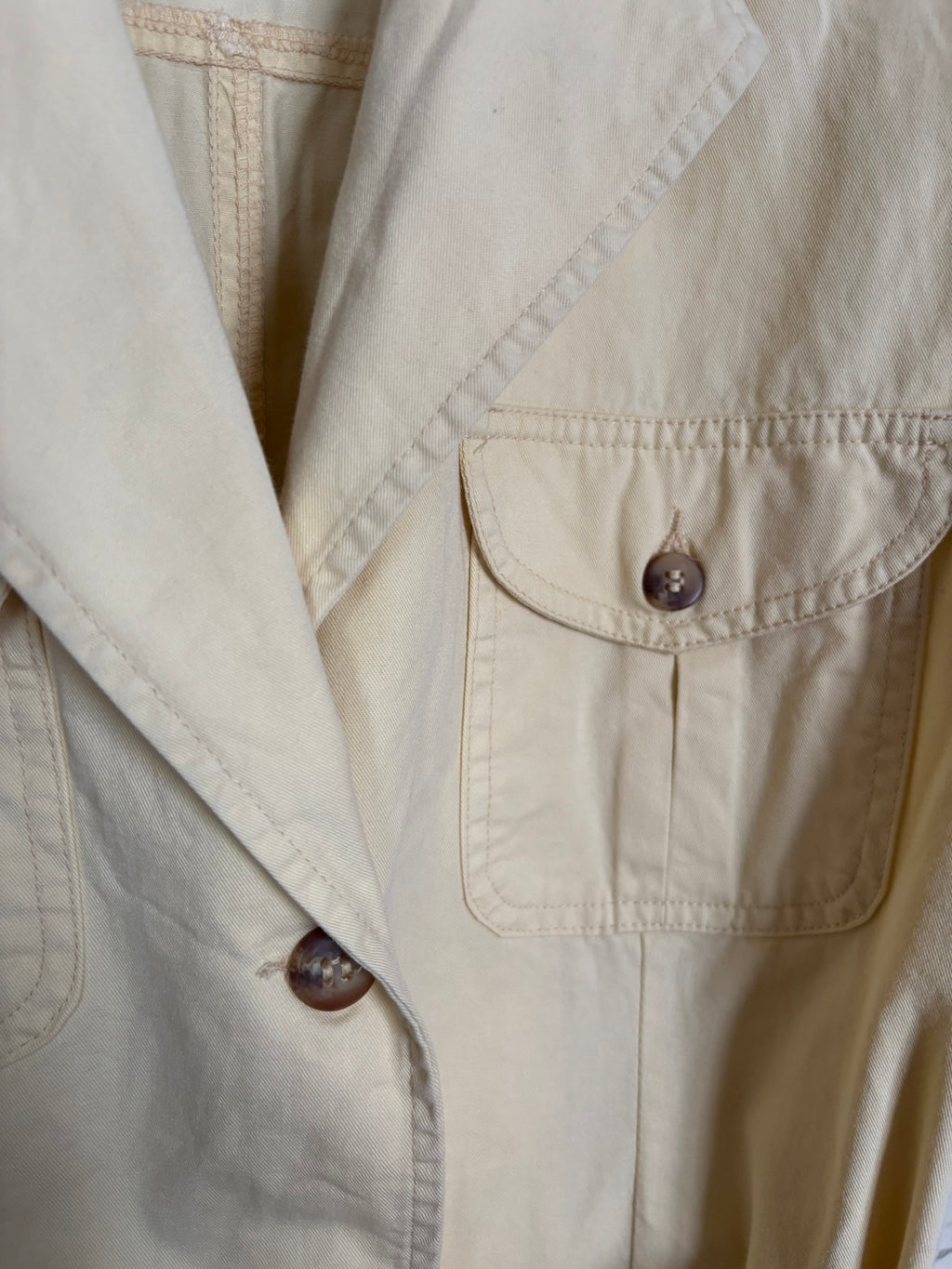 Gilet saharien vintage jaune vanille Kiabi – T. 38 - Années 90/2000