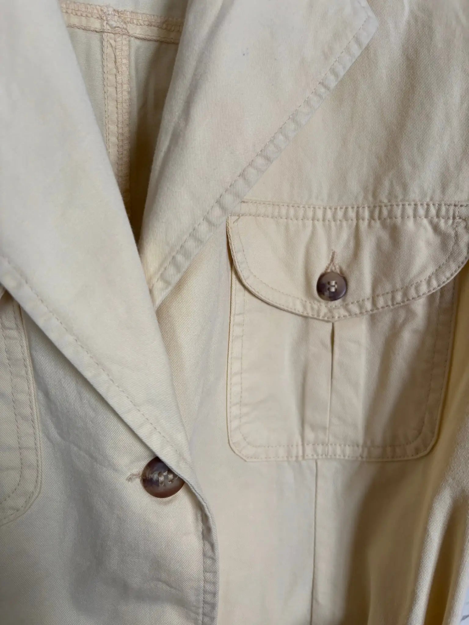 Gilet saharien vintage jaune vanille Kiabi – T. 38 - Années 90/2000
