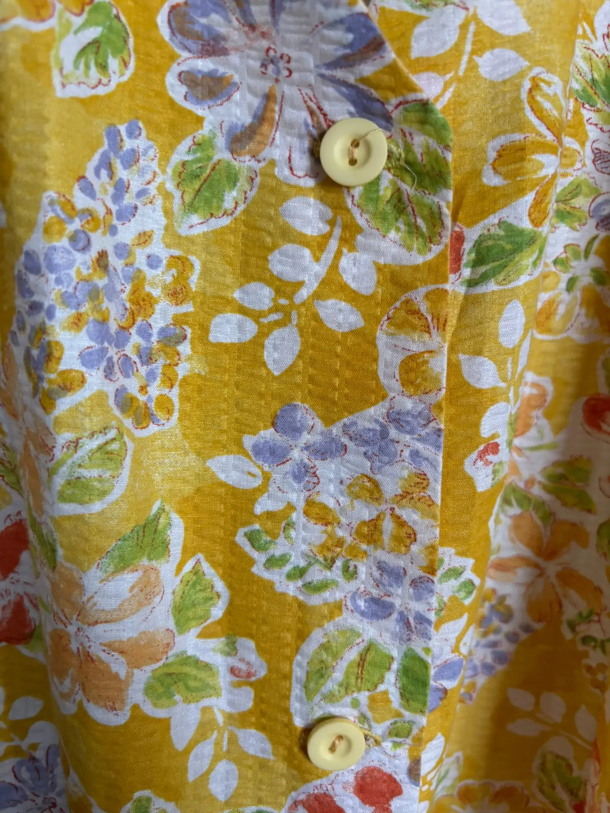 Robe fleurie ceinturée – Du 44 au 48 - Années 80
