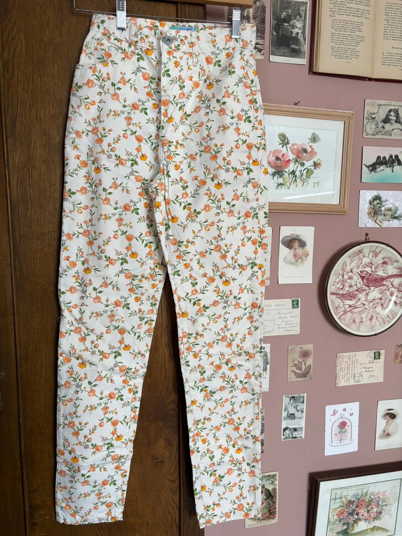 Jean fleuri vintage Miss Brina – Taille 34 - Années 90/2000