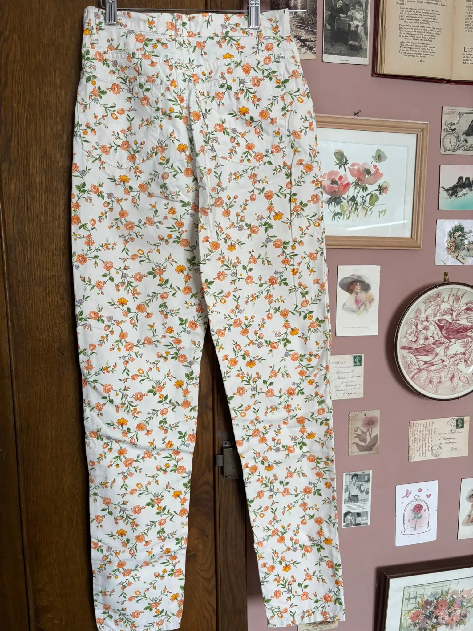 Jean fleuri vintage Miss Brina – Taille 34 - Années 90/2000
