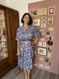 Robe chemise vintage fleurie – T.46/48 – Années 90