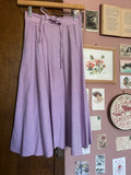 Jupe patineuse vichy lilas – T.34 – Vintage années 90/2000