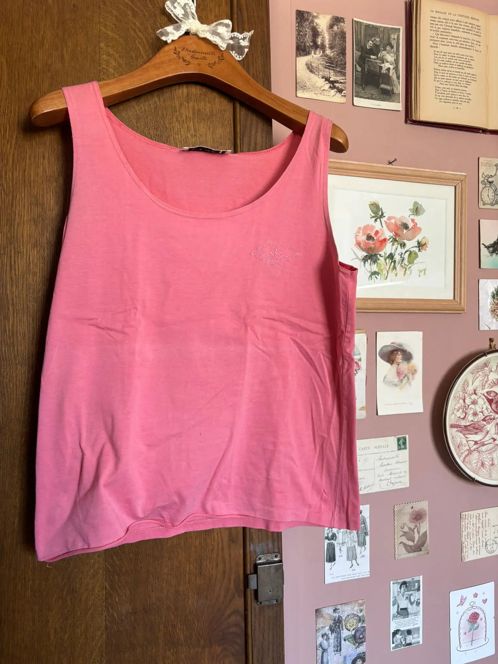 Débardeur Pierre Cardin rose – T.36/38 – Vintage années 90/2000