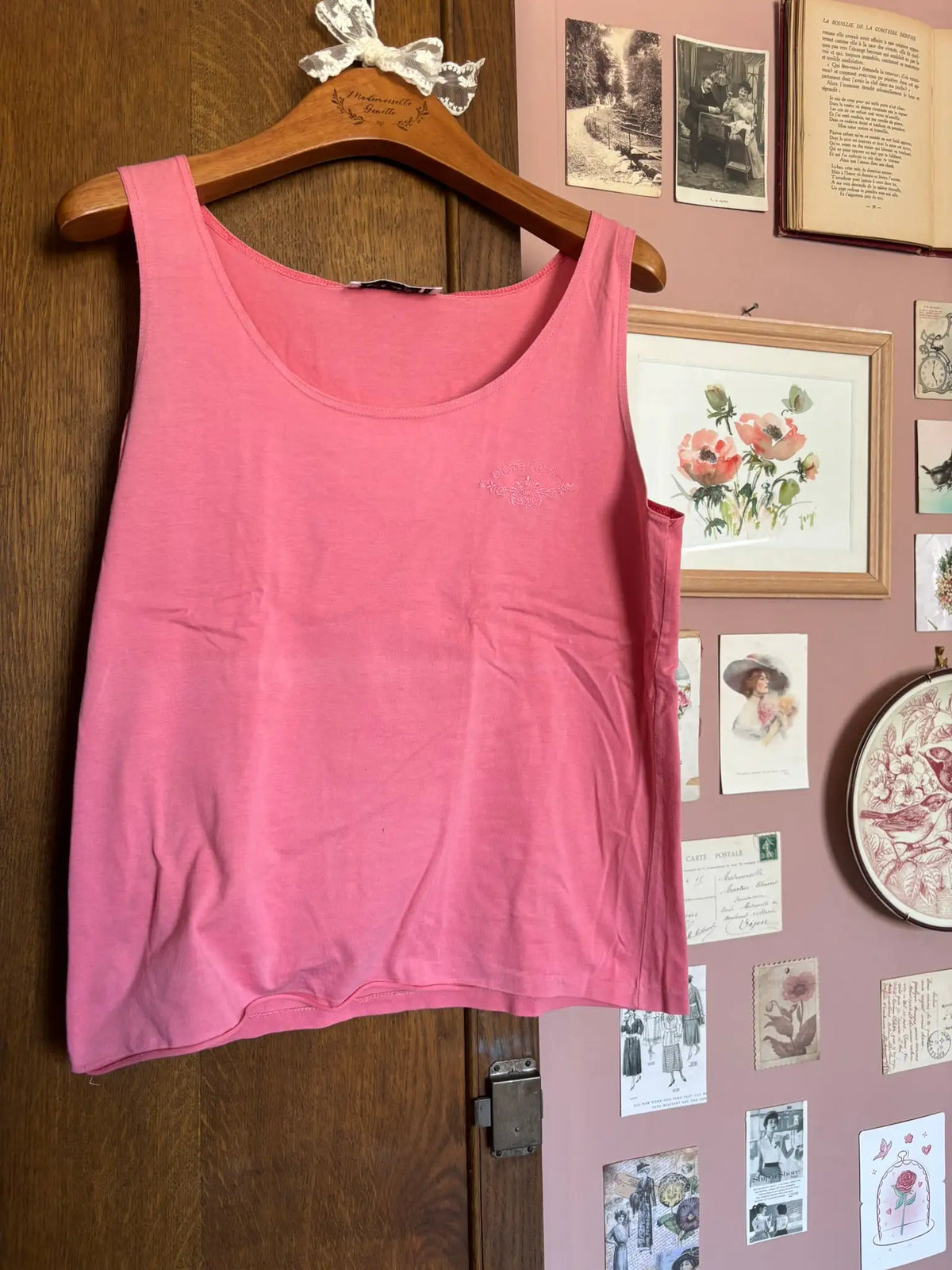 Débardeur Pierre Cardin rose – T.36/38 – Vintage années 90/2000