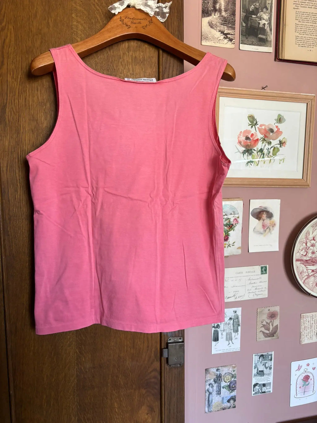Débardeur Pierre Cardin rose – T.36/38 – Vintage années 90/2000