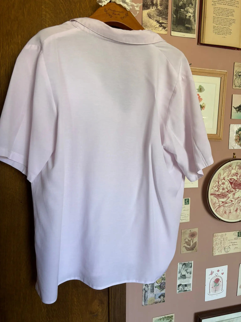 Chemisier lilas pastel – T.44/46 – Vintage années 90/2000