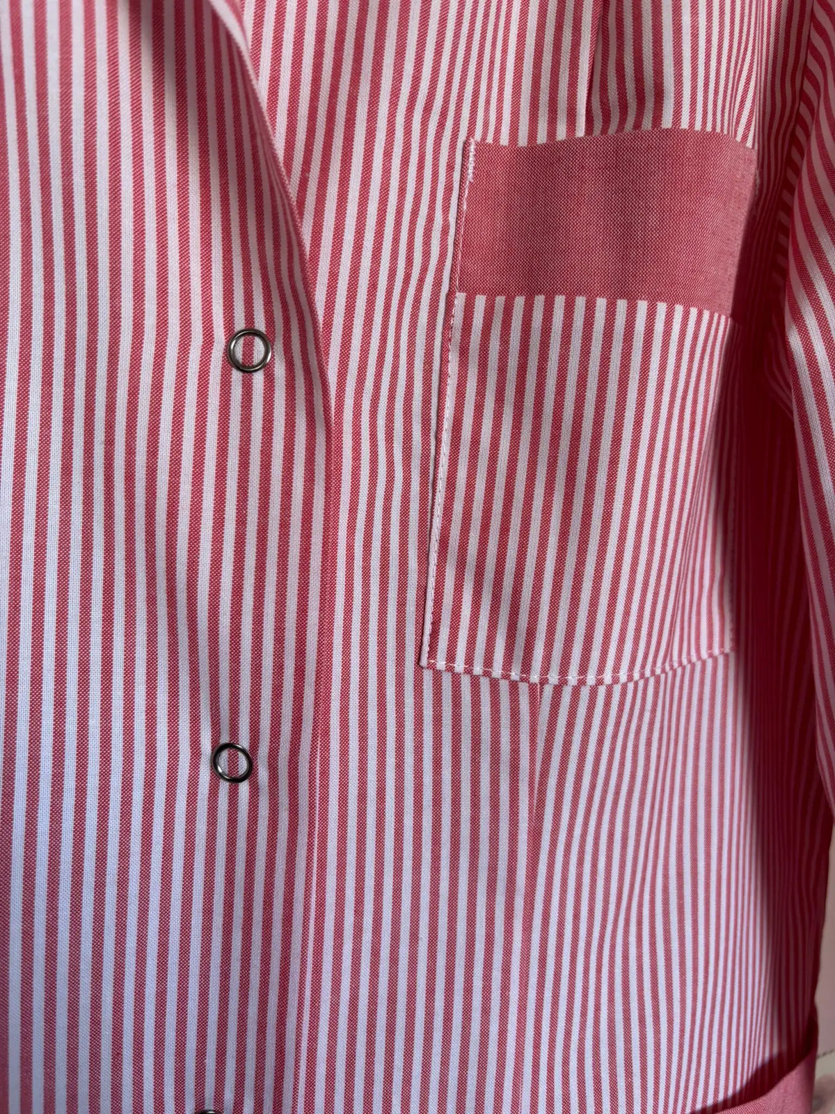 Robe chemise rayée rose – Alsico – T.36 - Vintage- années 2000