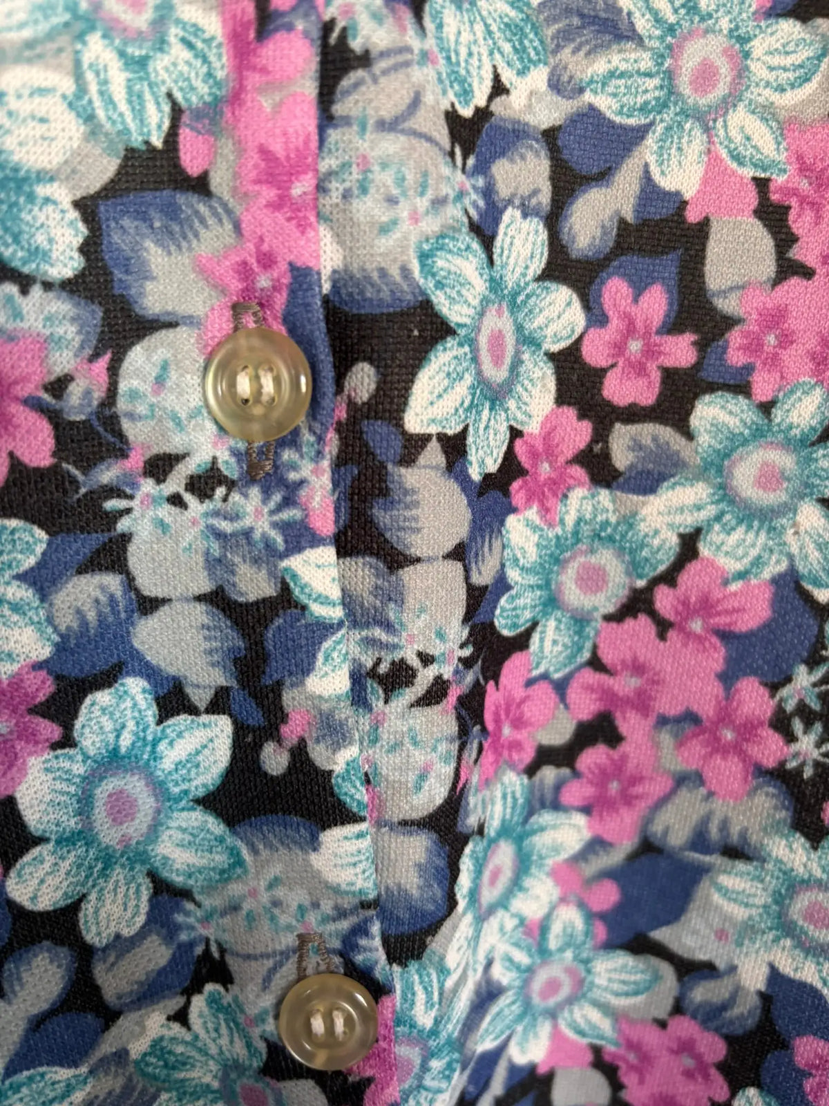 Robe chemise vintage fleurie – T.46/48 – Années 90