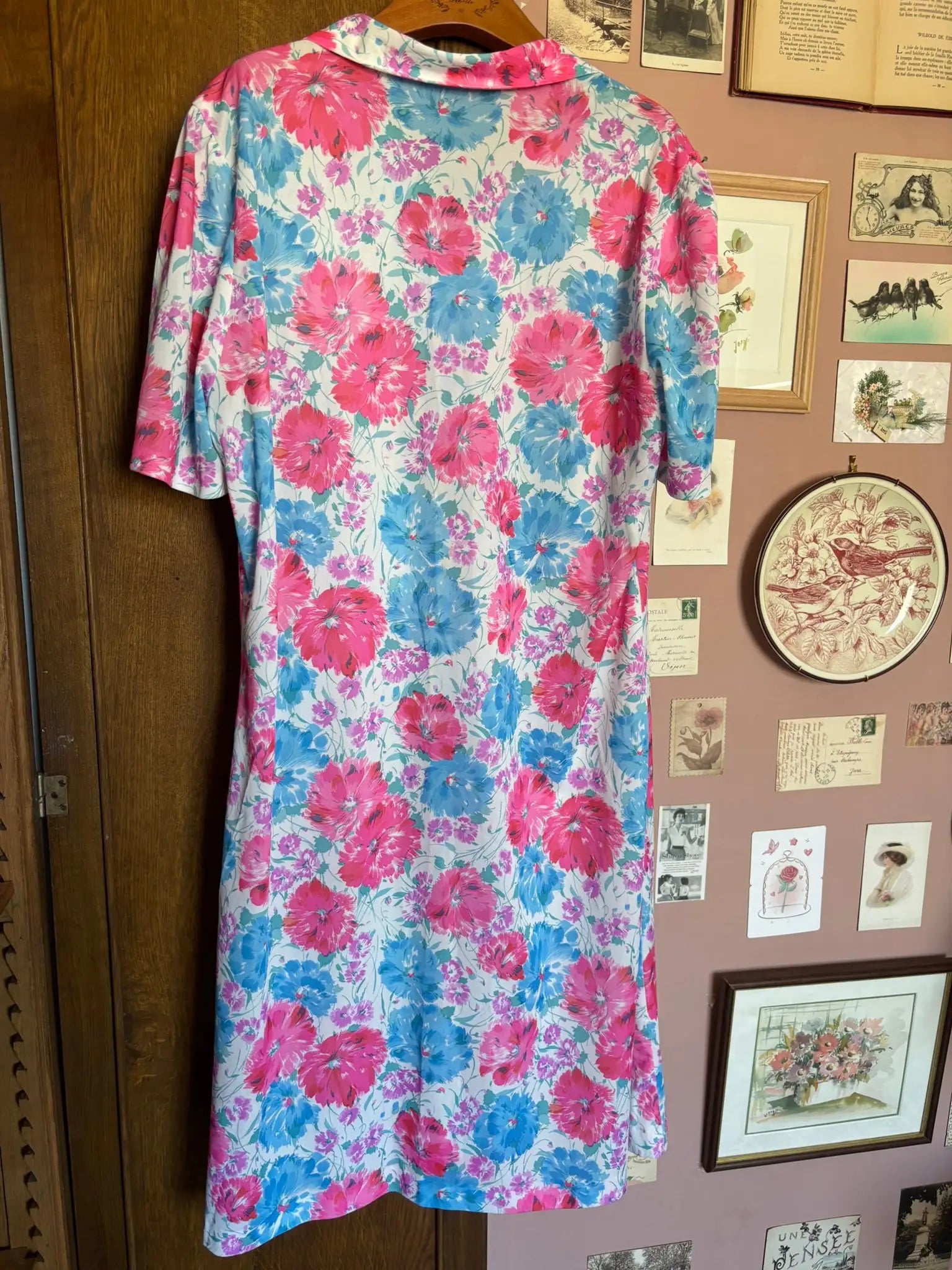 Robe vintage fleurie pastel – T.42/44 - Années 90