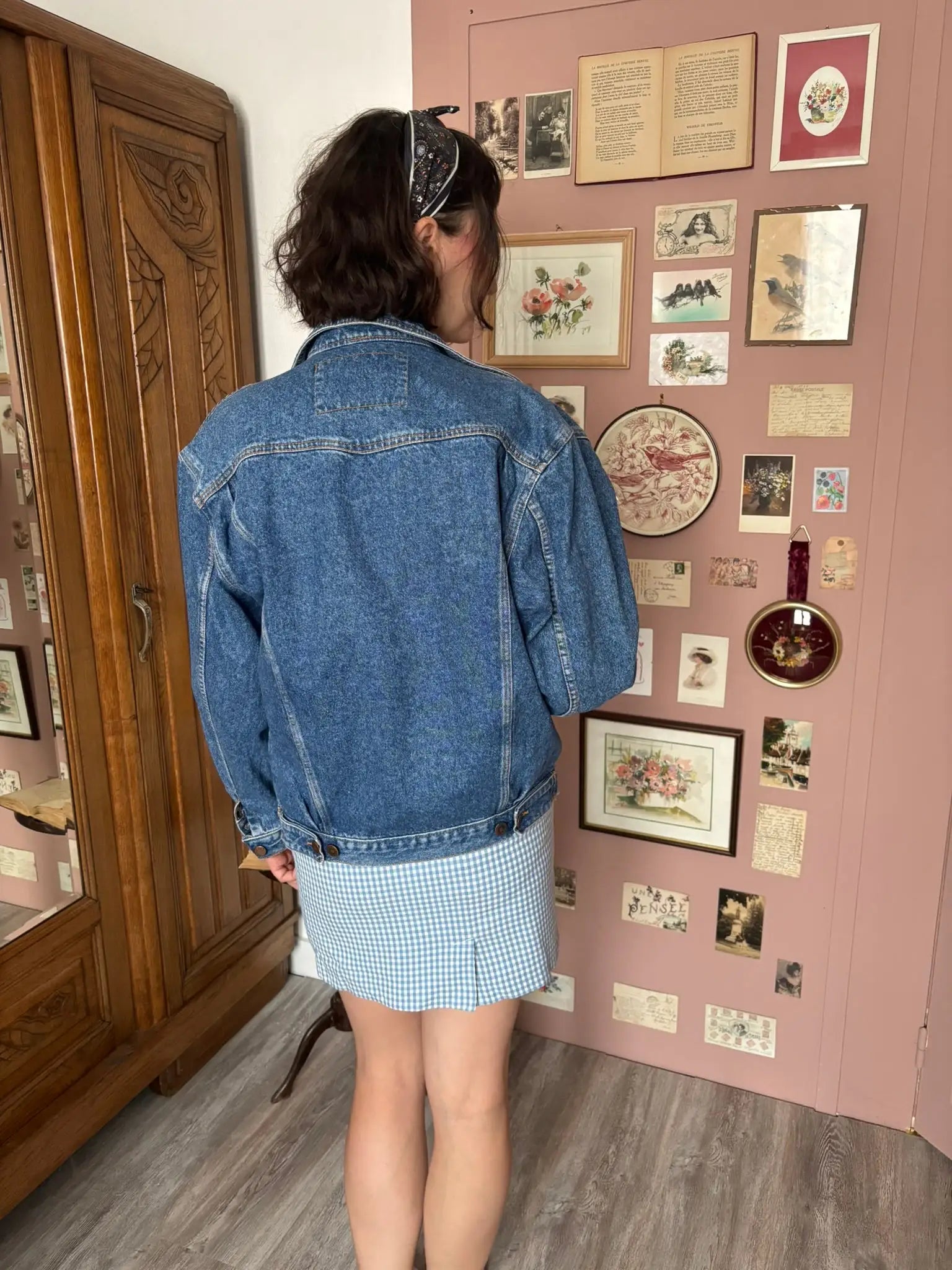 Veste en jean oversize Lucky Fashion - Jusqu'au 44 - Années 90