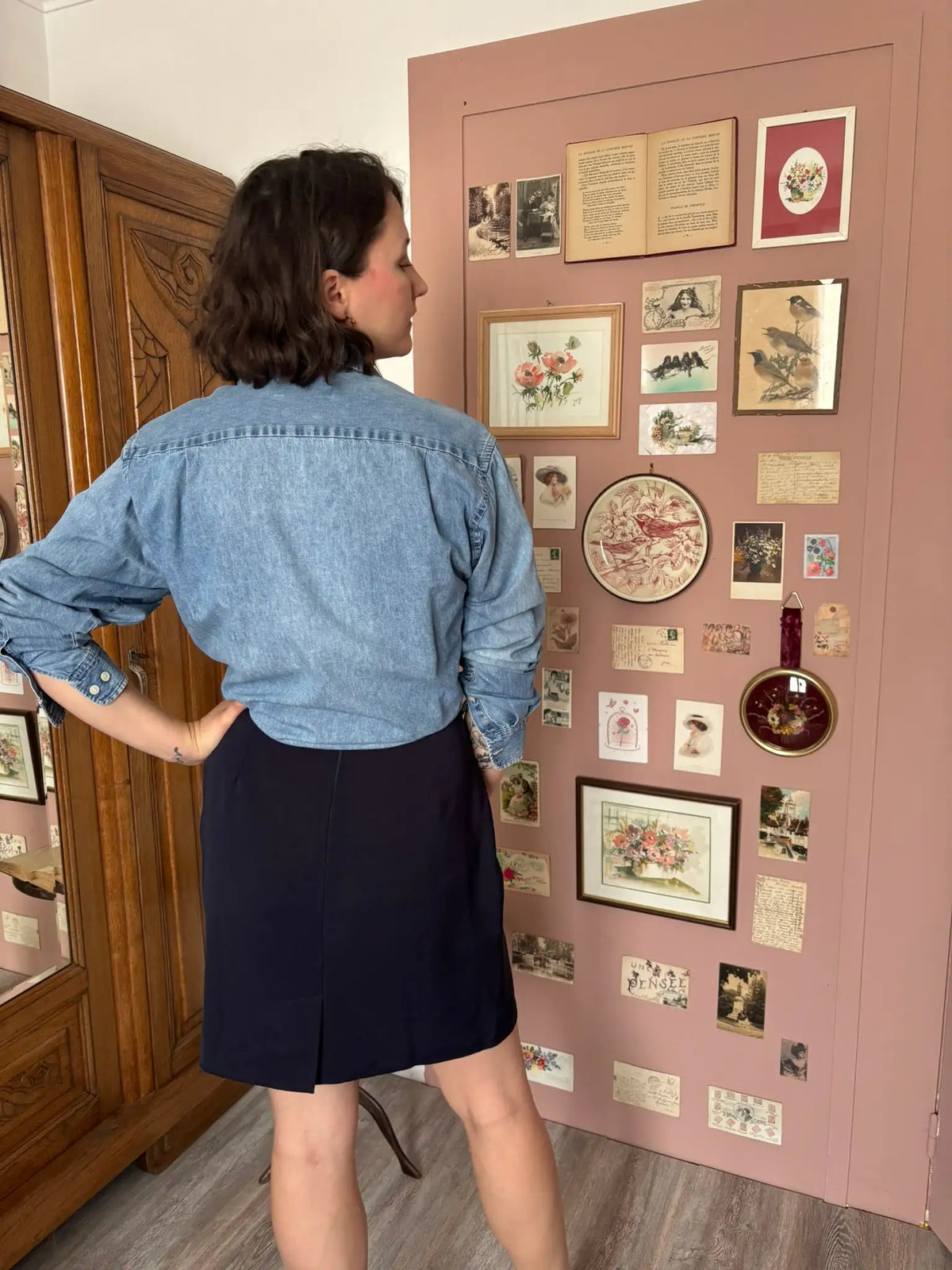 Chemise en jean Jodhpur vintage - T.38/40- Années 90/2000