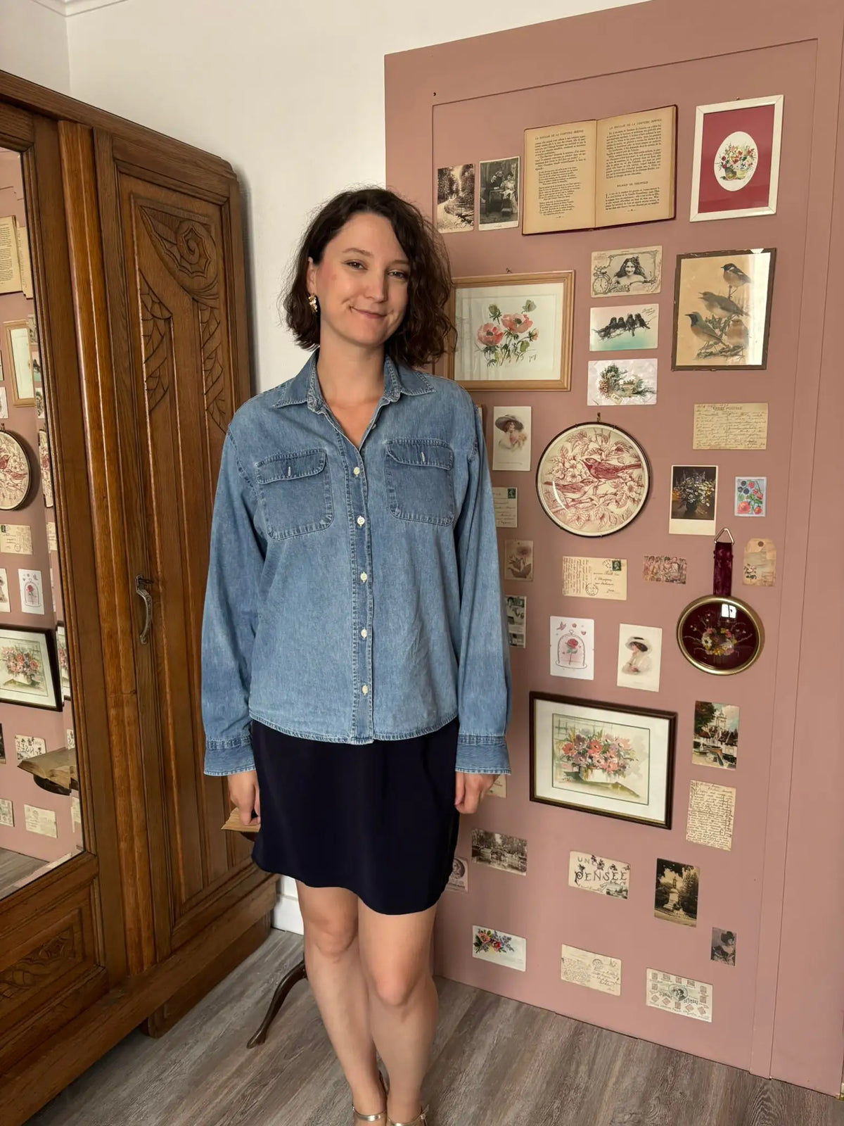 Chemise en jean Jodhpur vintage - T.38/40- Années 90/2000
