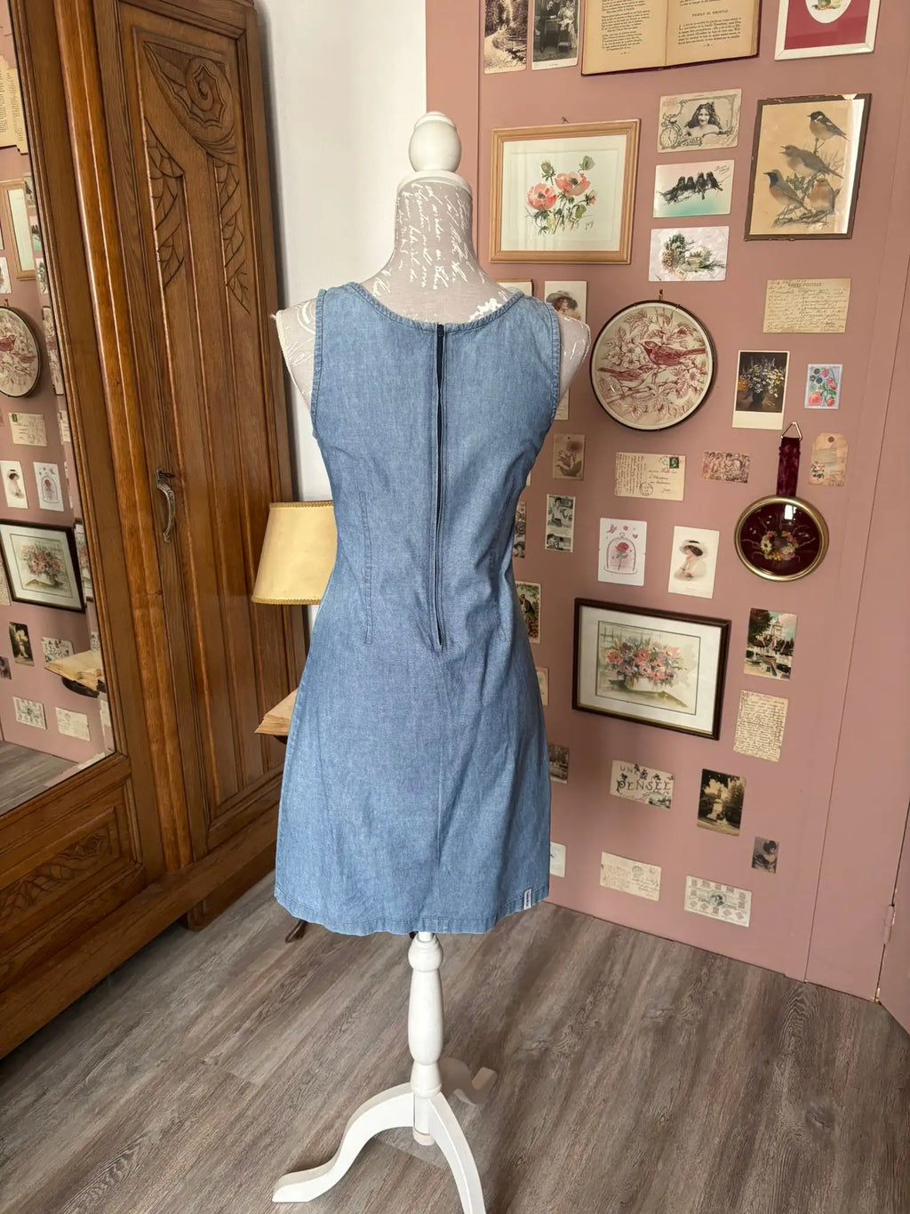 Robe en jean H.Bowl – T.34/36 -  Années 90/2000