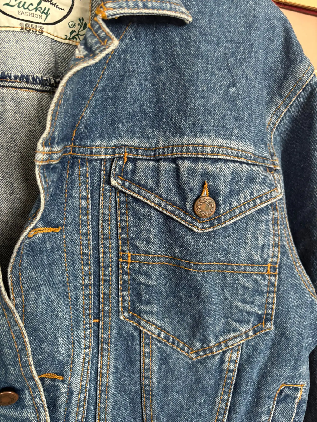 Veste en jean oversize Lucky Fashion - Jusqu'au 44 - Années 90