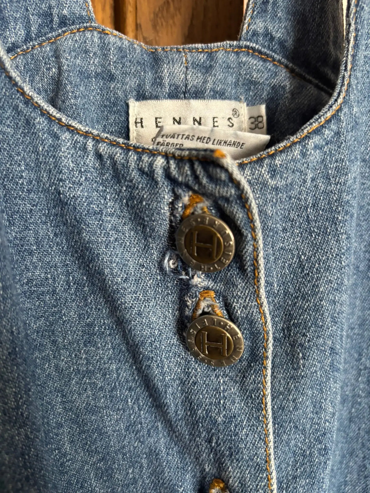 Robe salopette en jean – Hennes Collection – T.36- petit 38 - Années 90