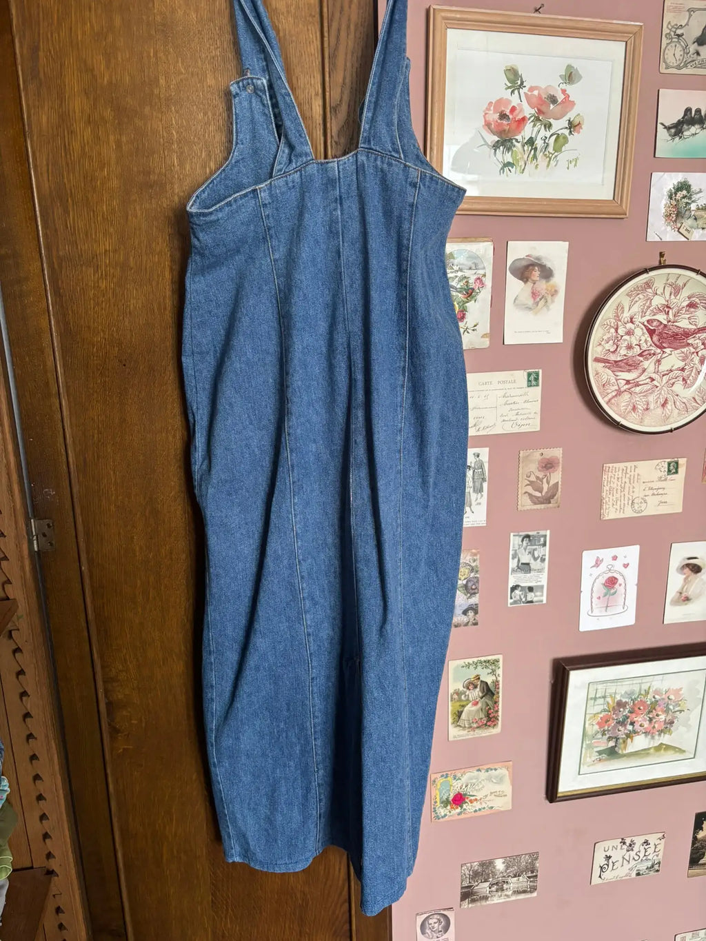 Robe salopette en jean – Hennes Collection – T.36- petit 38 - Années 90