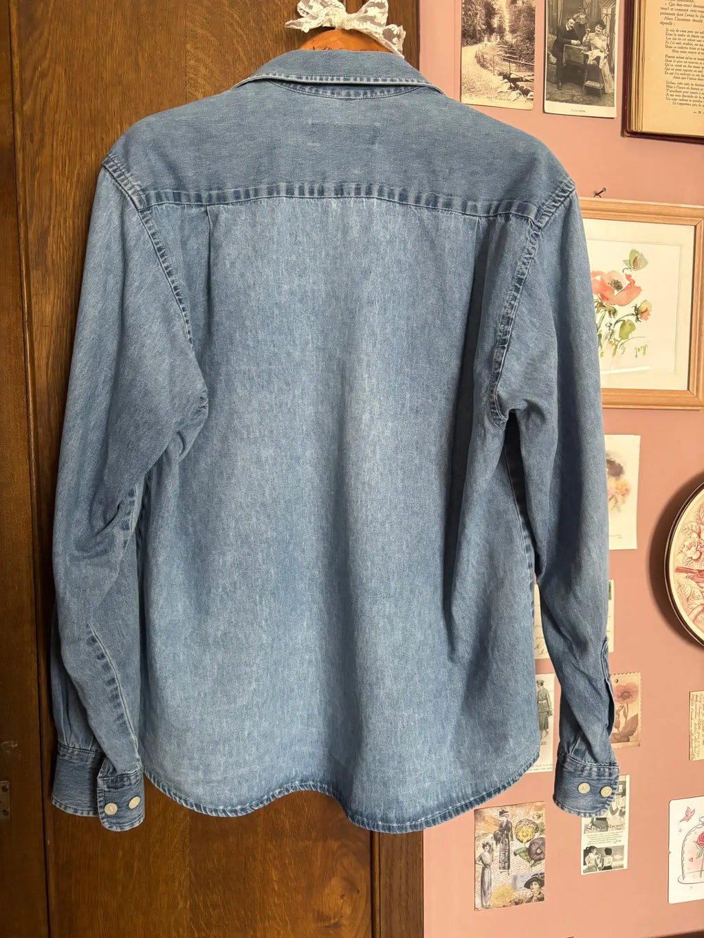 Chemise en jean Jodhpur vintage - T.38/40- Années 90/2000